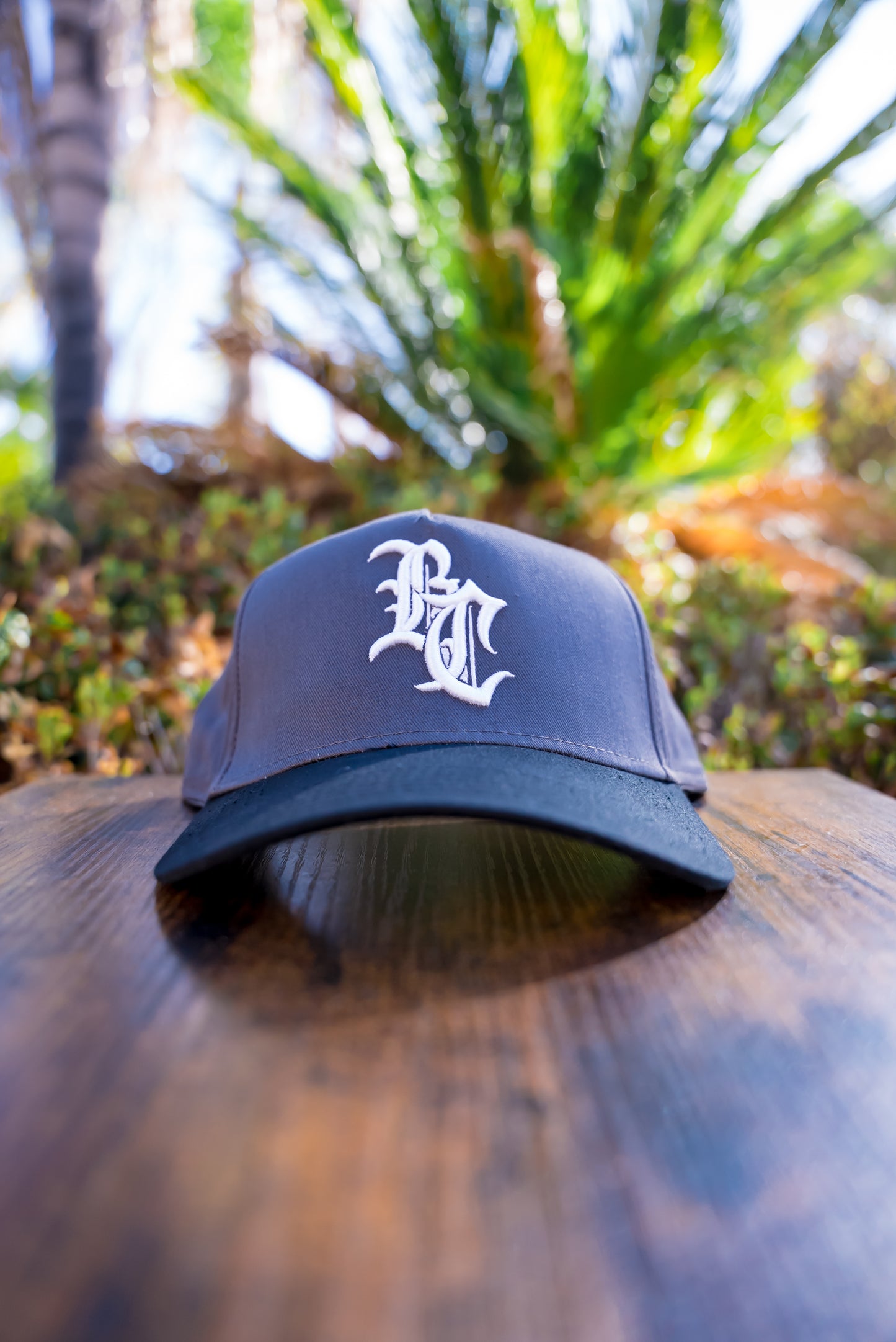 The Jawbreaker (Charcoal Grey W/ White Stitch Curved Bill)