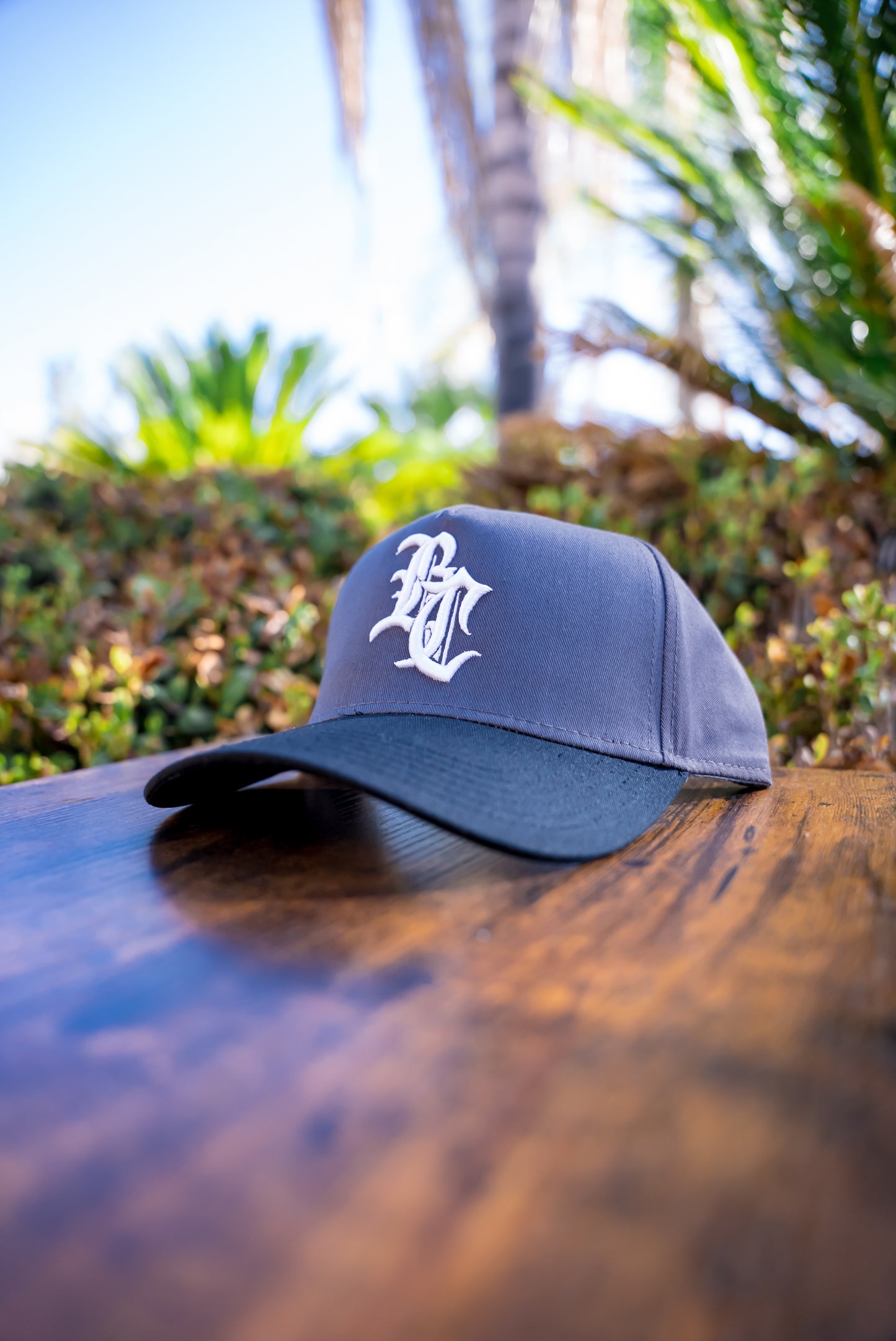 The Jawbreaker (Charcoal Grey W/ White Stitch Curved Bill)