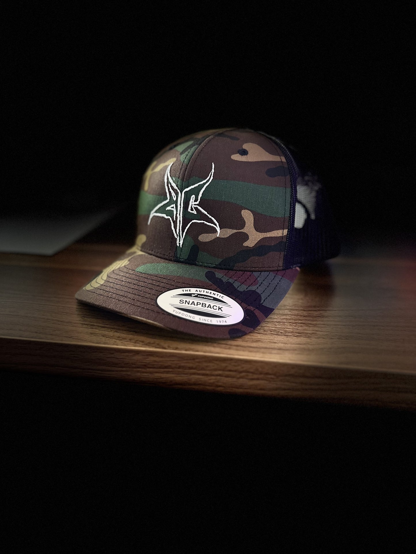 BC Star Curved Bill Camo/Black