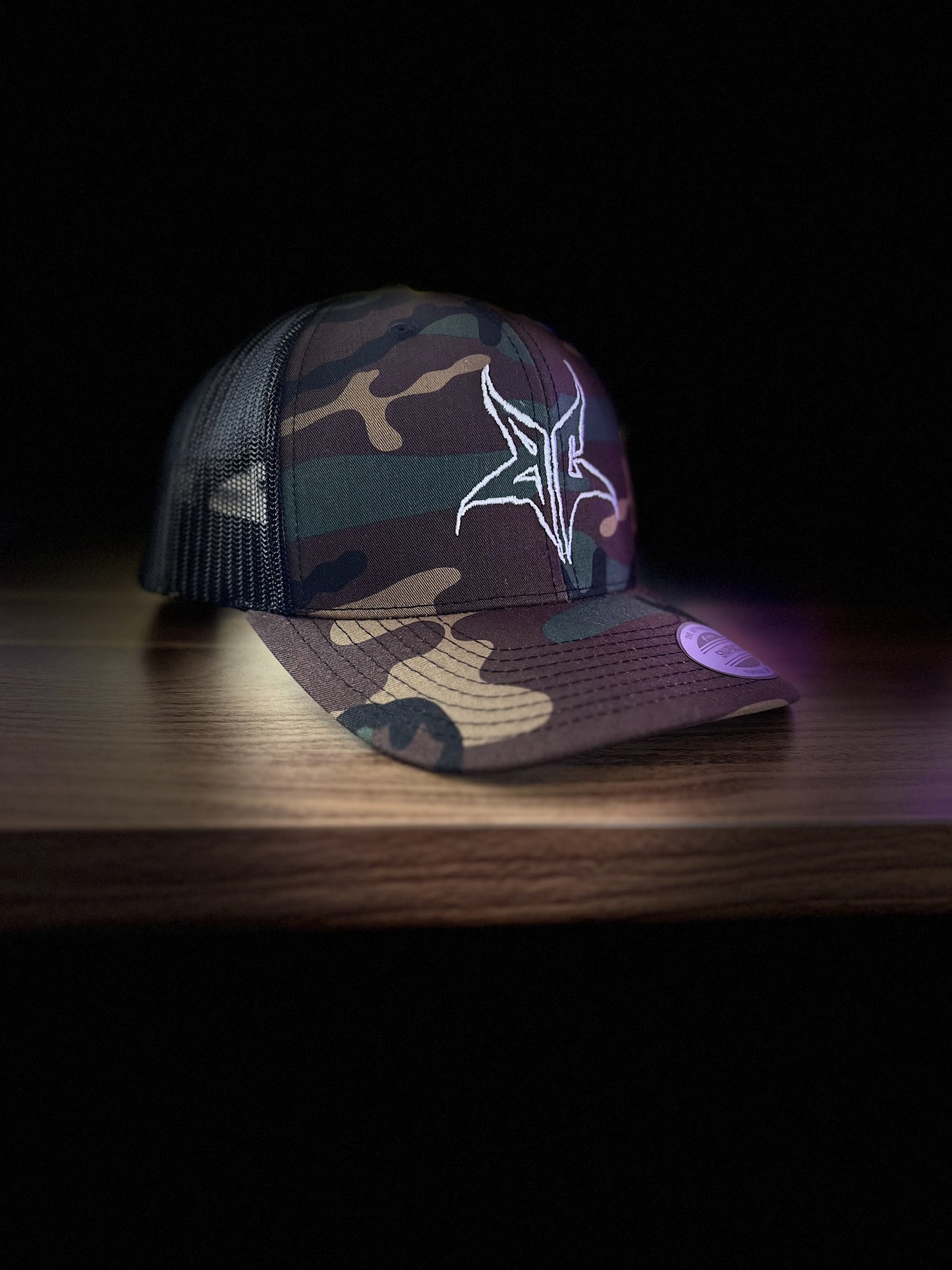 BC Star Curved Bill Camo/Black