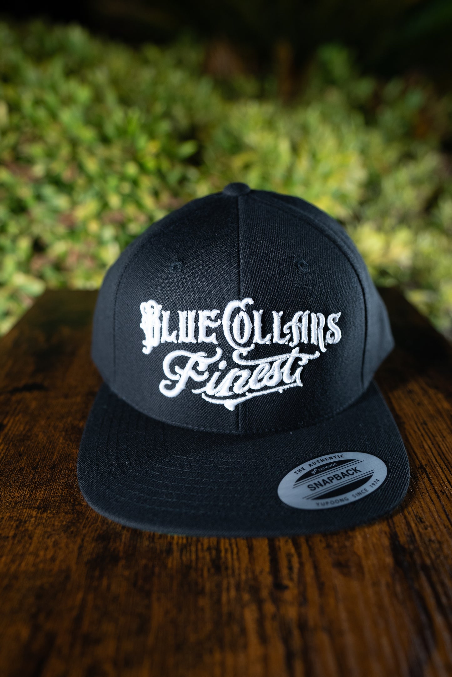 Blue Collars Finest Black Snapback Flat bill