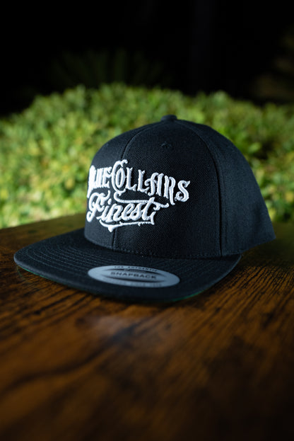 Blue Collars Finest Black Snapback Flat bill