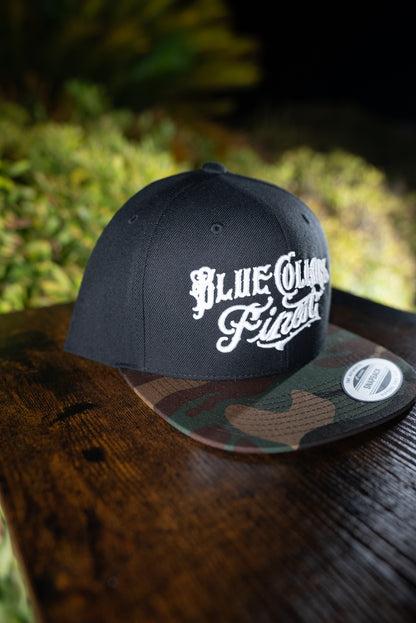 Blue Collars Finest Camo Flat Bill