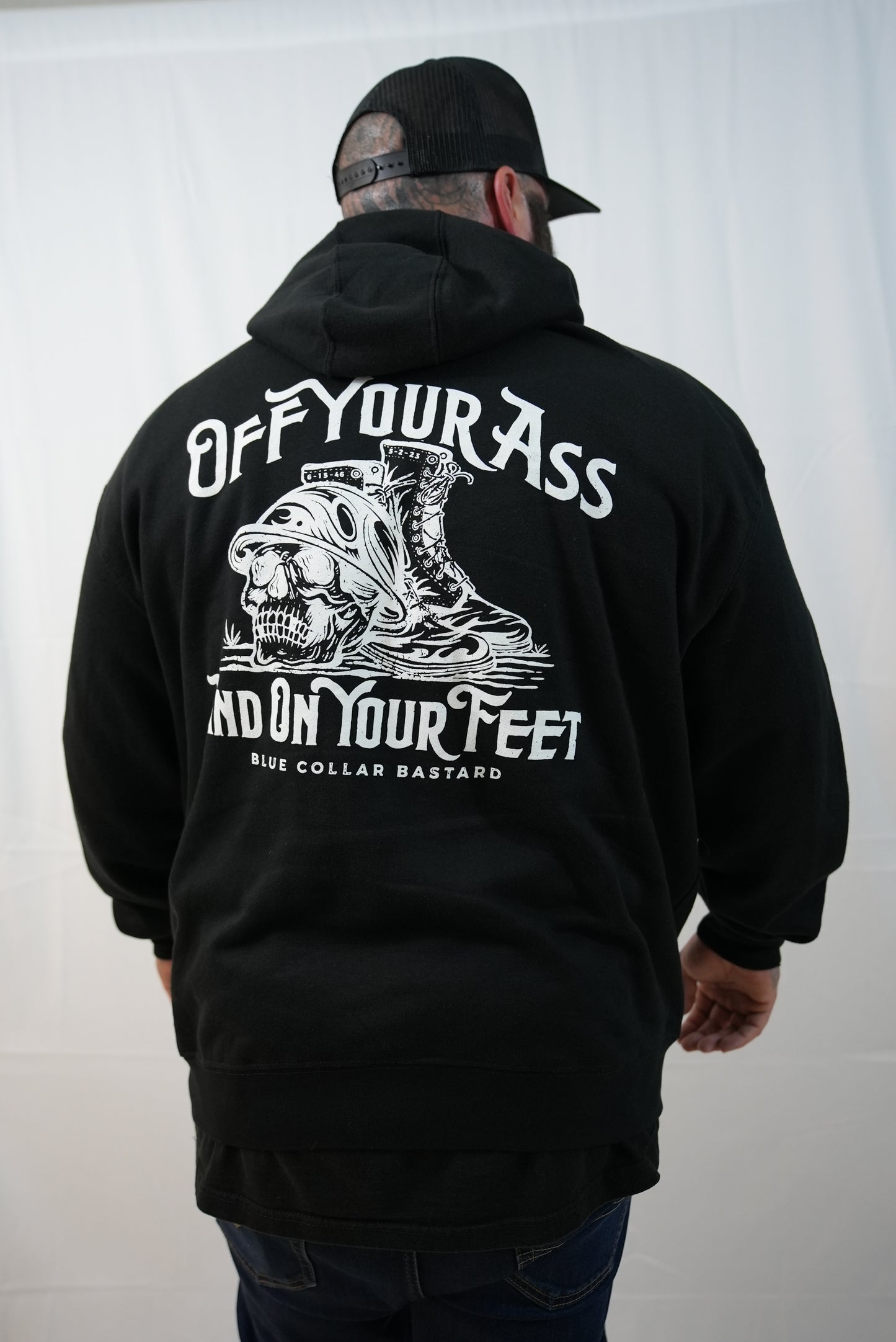 Off Your Ass & On Your Feet Hoodie (Black)