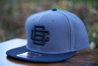 BC Logo Dark Grey W/ Black Flat Bill