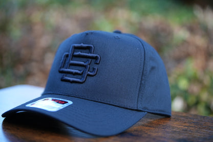 BC Logo Black On Black Curved Bill