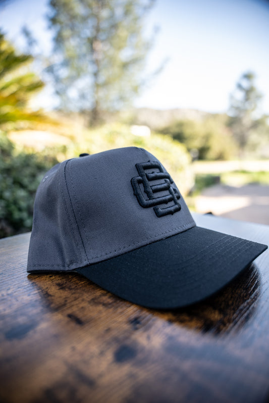 BC Logo Dark Grey W/ Black Curved Bill Hat