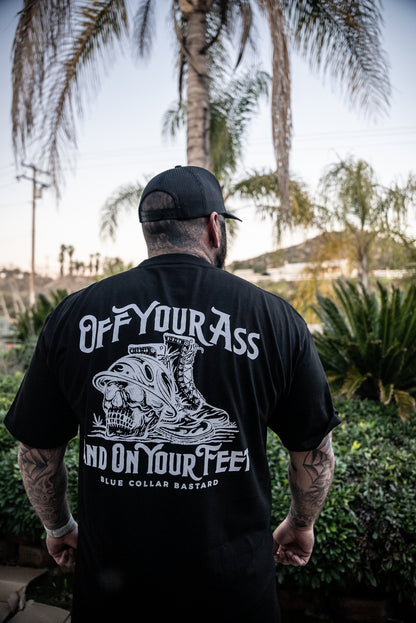 Off your ass & On your feet Short sleeve (Black)