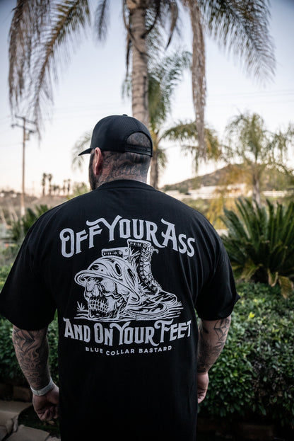 Off your ass & On your feet Short sleeve (Black)