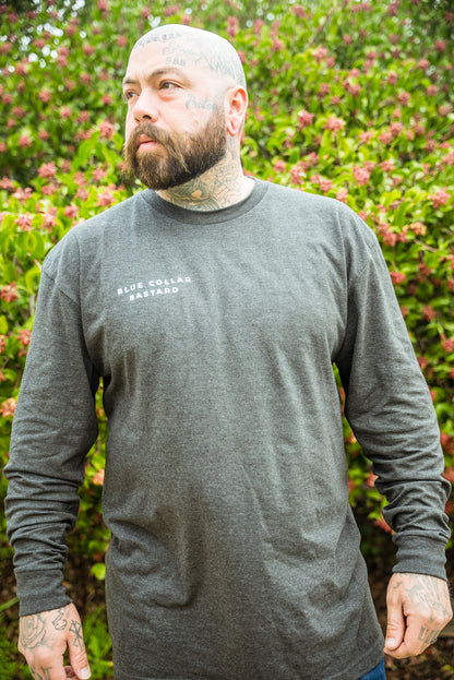 Off your ass & On your feet Long sleeve (Charcoal Grey)