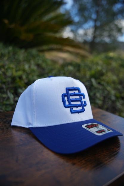 BC Logo White w/Royal Blue Curved Bill