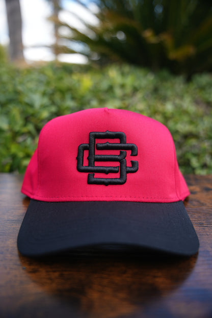 BC Logo Red w/Black Curved Bill