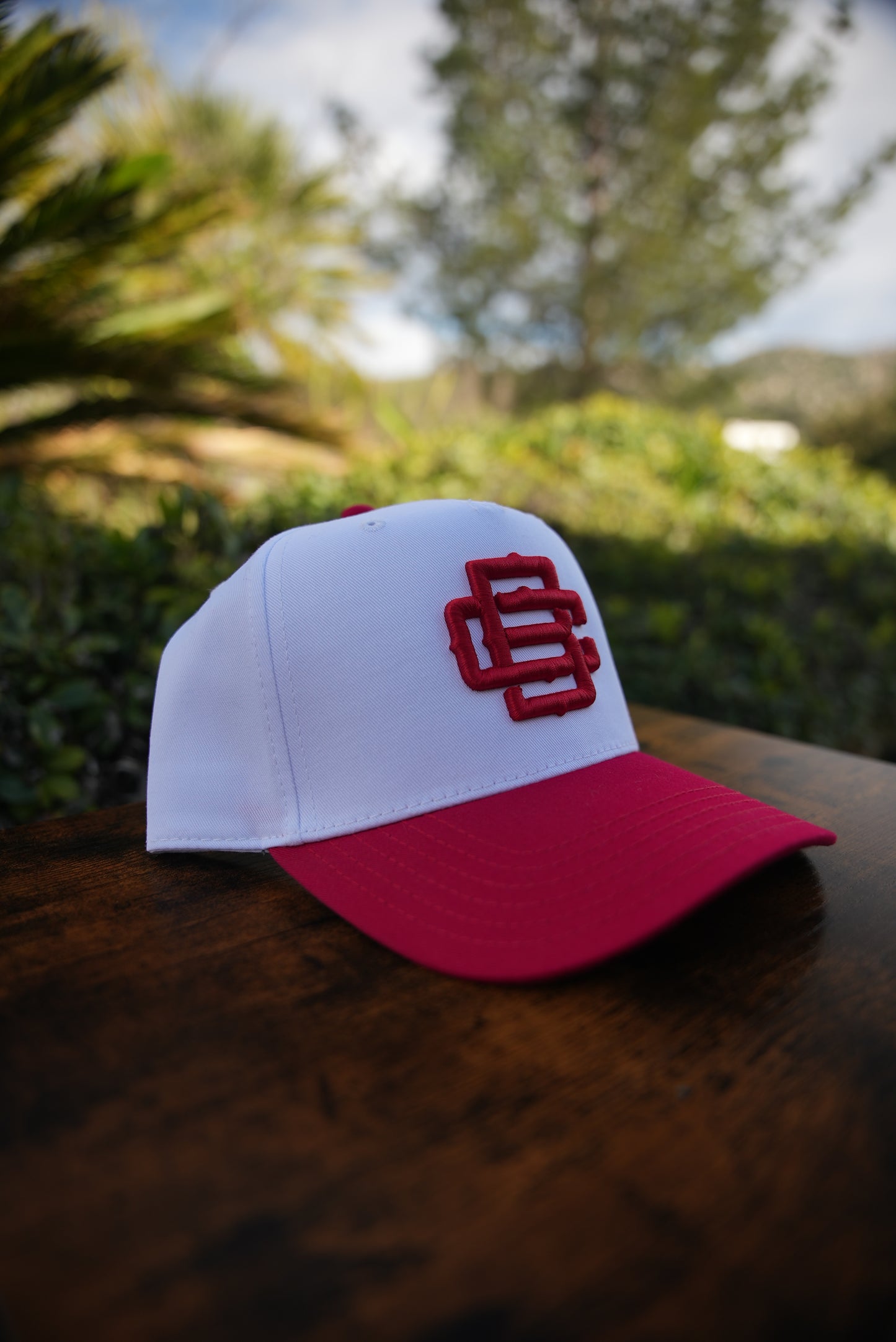 BC Logo White & Red Curved Bill Hat