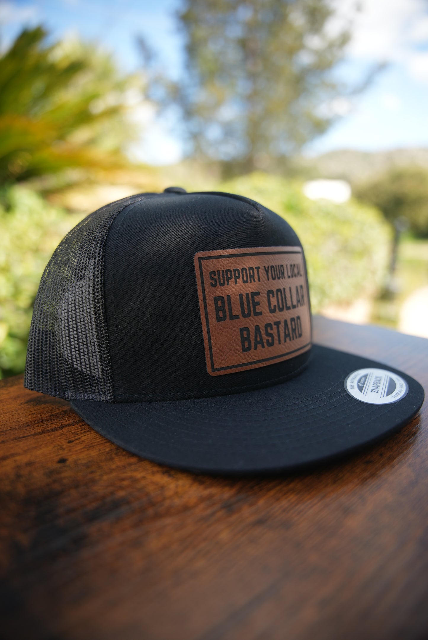 Support Your Local Blue Collar Bastard (Flat Bill)