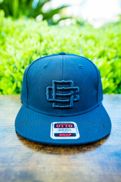 BC Logo Black on Black (Flat Bill)