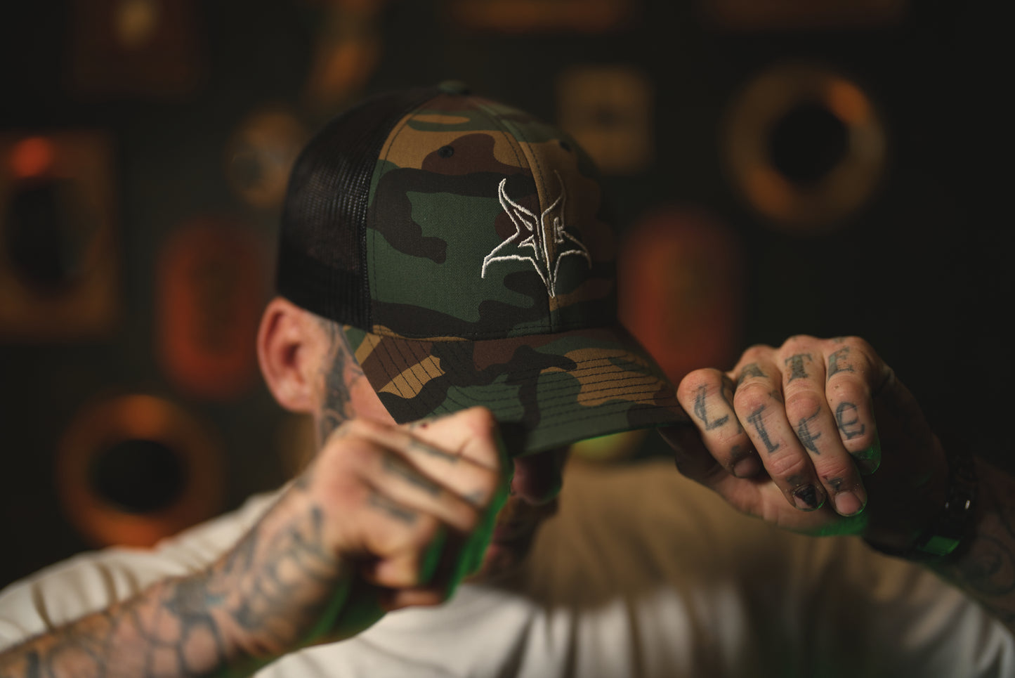 BC Star Curved Bill Camo/Black