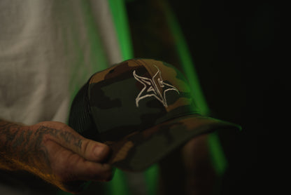 BC Star Curved Bill Camo/Black