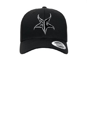 BC Star Curved Bill  Black & White